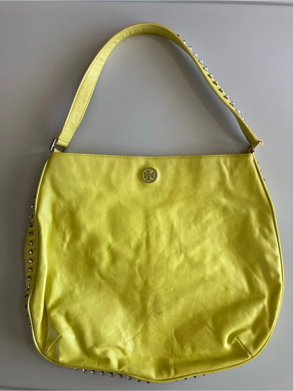 Tory Burch Pyramid Stud Citrus Handbag